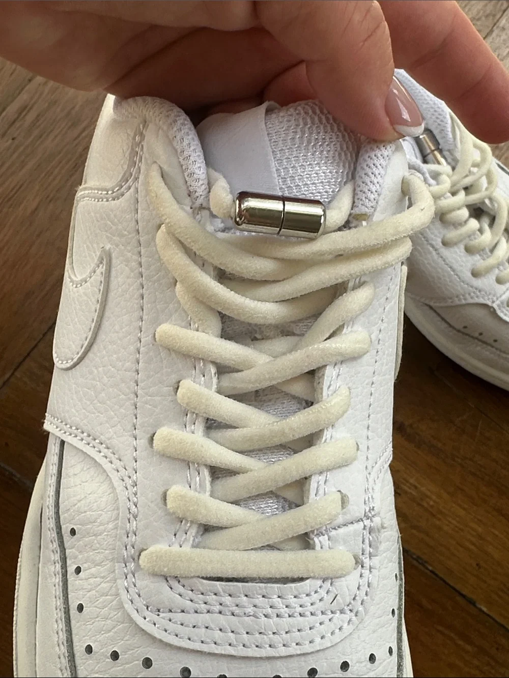 Nike White Low-Top Leather Sneakers